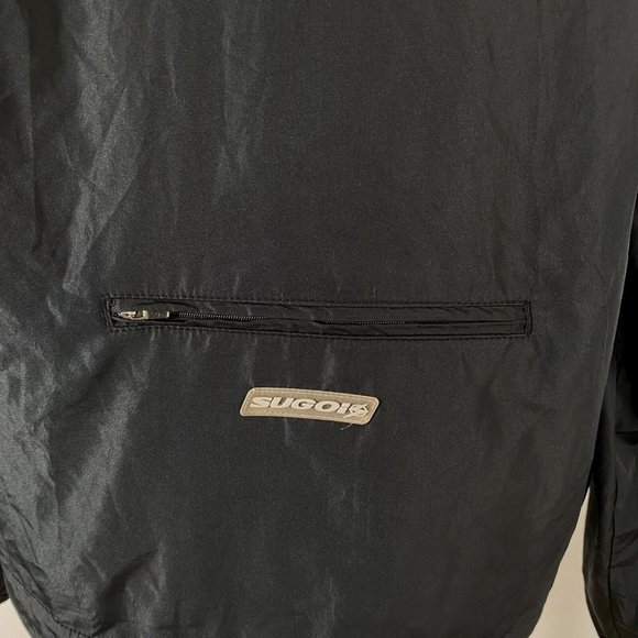 SUGOI Mens Jacket Size M Black Full Zip Windbreaker with Back Pocket Cycling - Picture 5 of 8